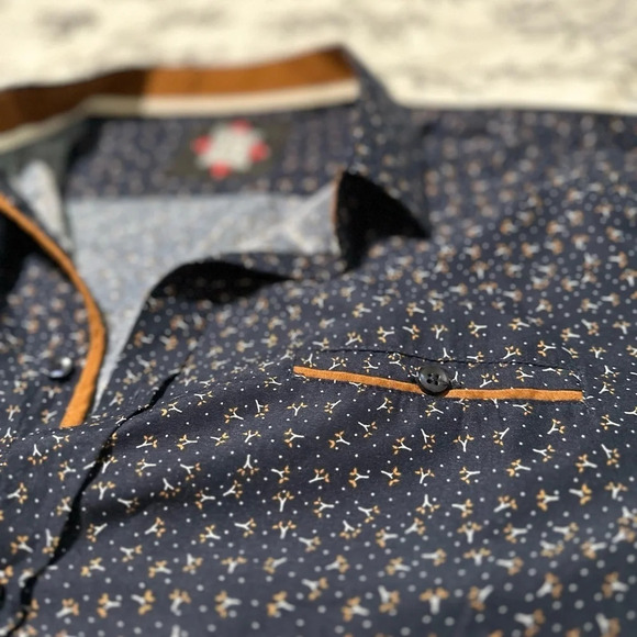 TM Exposure‎ Men's Large Button Down Long Sleeve Shirt - Picture 6 of 13